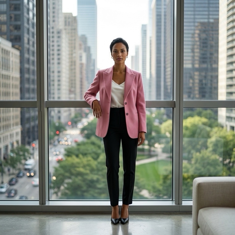 Tahari 100% Cashmere Rose Pink Blazer fully lined